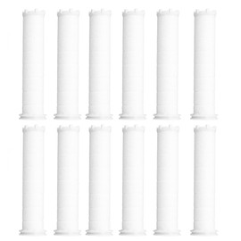 12pcs Shower Head Filter Element PP Cotton White Bath Accessories for Detachable Hydro Shower Head Set