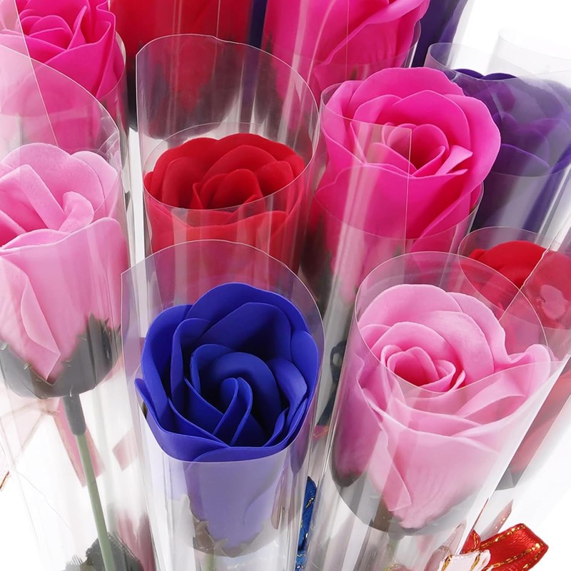 Junerose Artificial Flower Bouquet, 1 Stem Rose, Artificial Flower, Flower