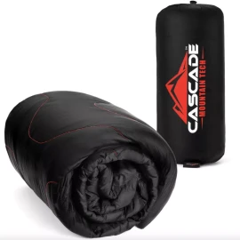 Cascade Mountain Tech Adventure Blanket Black 70" x 60" Brand New