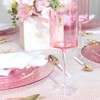 Bluesky Pink & Clear Two-Tone Wine Glass Set - 9