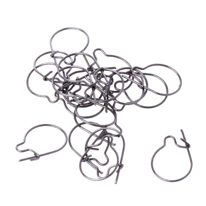 130 Pcs Fishing Maggots Clips Stainless Steel Bait Hook Fishing