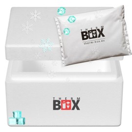 Styrofoam Boxes in Various Sizes Thermal Cooler Box Professional Quality, L-XXL Size, 2-88 Litres, White and Black