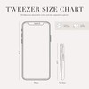 Tweezerman Stainless Steel Slant Tweezer - Eyebrow Tweezers for Women