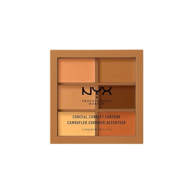 Nyx Professional Makeup, Paleta de correctores, Tono Deep