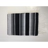 X-Large Mexican Serape Blanket, Black and White, Hot Rod Seat