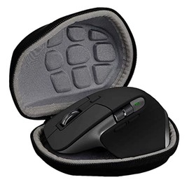 Estuche Rígido de Viaje para Almacenamiento de Mouse para MX Master 3 2S, Estuche Rígido Impermeable para Mouse a Prueba de Golpes con Correa de Mano, Estuche Portátil de