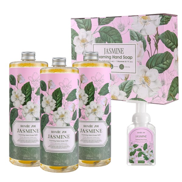 ROMIIE ZOI Natural Jasmine Foaming Hand Soap Refills 3-Pack (33.8