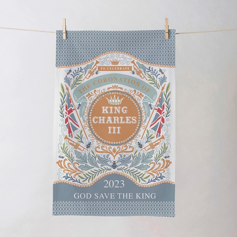 Ulster Weavers King Charles III Coronation 100% Cotton Tea Towel