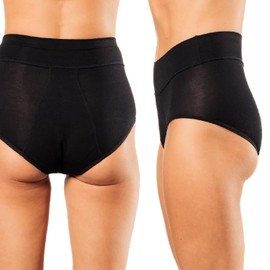 Bambody Absorbent High Waist, 5th Gen, X-Large, 1 Pack: Black