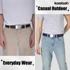 KASBAH Reversible Nylon Ratchet Belt for Men,Adjustable No-Hole Design for
