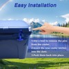 RUHUALIFE 2 Pack Blue Lid Latches Replacements Hard Cooler Handle