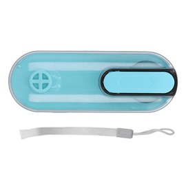 Dog Water Cup Foldable Leakproof Portable Pet Travel Water Dispenser with Lanyard for Outdoor Walking Traveling Hiking Blue