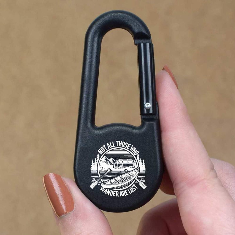 'Not All Who Wander Are Lost' Compass Keyring (KC00032225)