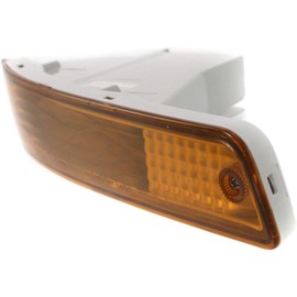 BFOIRAE Signal Light Passenger Inner Side Amber Lens Turn Plastic Lens for Toyota for Camry DX/LE/SE/XLE 1995-1996 with Bulb(S)-Assembly Right Front 14870869 TO2531117