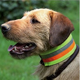 AKAH Reflective Warning Collar 3-Colour Collar Sizes Reflective Collar 50 cm Neck Circumference