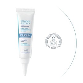 DUCRAY, Keracnyl Glycolic+ Crema Desincrustante, Disminuye Imperfecciones y Puntos Negros, 30ml