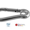 Pack of 50 Carabiner Hooks Small 4 mm Strong Carabiner