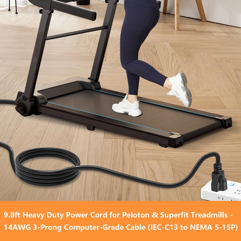 Replacement for Peloton Tread and Superfit Treadmill Power Cord, Extra
