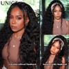UNICE Blend Secure Half Wig Human Hair Water Wave with