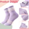Coumy 5 Pairs Striped Socks Crew Sport Socks Crew Socks