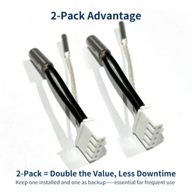 2 Packs 24V 50W Heater Cartridge + 200K Thermistor for Anycubic Kobra S1/Combo/ACE Pro – High Temp 300°C Sensor, Quick Install Extruder Heating Tube Kit, 3D Printer Replacement Parts