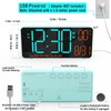 KOSUMOSU Alarm Clock for Bedroom, 6.7in Small Digital Clock, Auto
