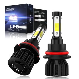 AUIMSOCO 9007 HB5 LED Headlight Bulb Conversion Kit High Low Beam Lamp 6500K Super White