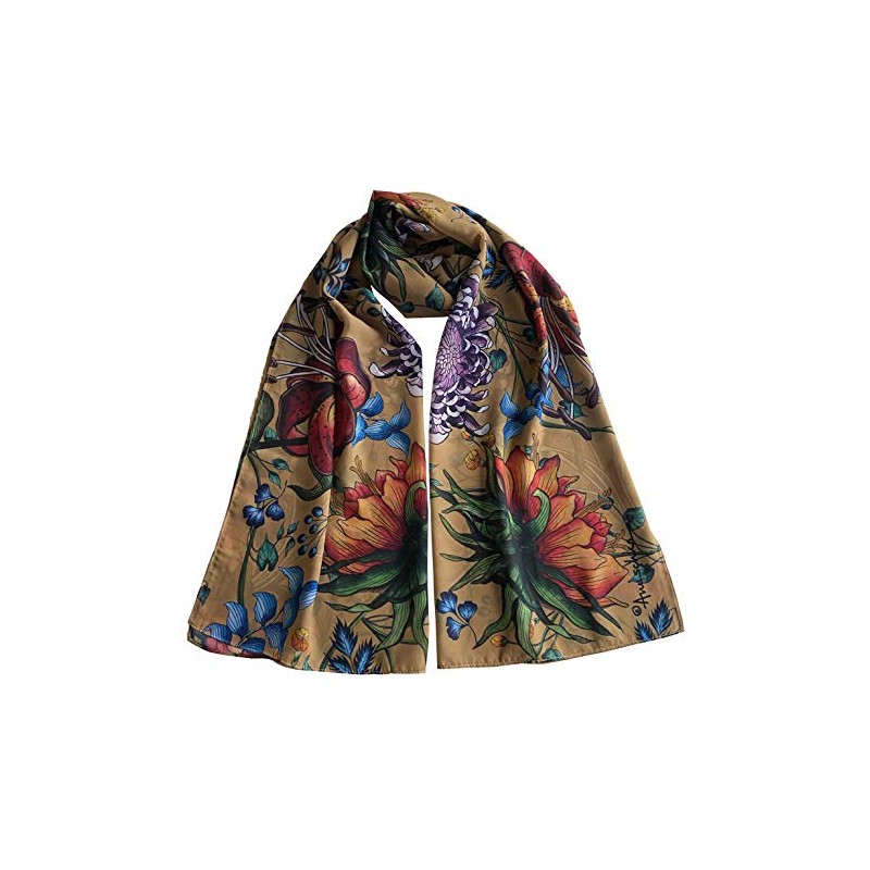 Anuschka Chiffon Scarf - 60 x 182 cm - Printed