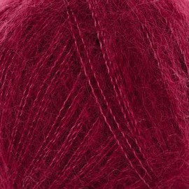 Valley Yarns Southampton - 2 Ply, Lace Mohair & Silk Yarn - 0.88oz (25g), 230yds (210m) - Red Garnet Yarn for Crochet, Knitting - Lightweight & Soft for Scarves, Shawls, Clothes