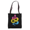 Pansexual Pride Stuff Pan Flag Colors Snake Reptile Lover Tote