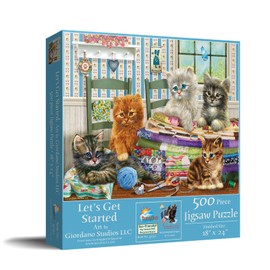 SUNSOUT INC - Let's Get Started - 500 pc Jigsaw Puzzle by Artist: Giordano Studios - Finished Size 18" x 24" - MPN# 37152