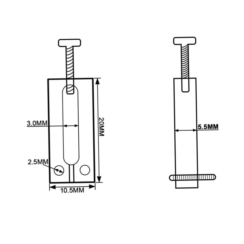 CORHAD 6pcs Electric Guitar Bridge Saddle Guitar Bridge Saddles Replacement