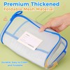 A4 Document Bag Mesh Travel Bag File Pockets Zipper Nylon