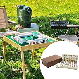Mahjong Set Chino mah Jong Juego Mini Mahjong Set para niños niños familias Adultos 149pcs