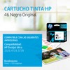 Cartucho original de tinta negra HP 46 Advantage (CZ637AL)