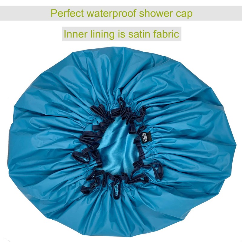 ELEBOX Premium Collection Super Jumbo Shower Cap for Braids Double-Layer