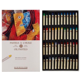 SENNELIER Cardboard Oil Pastel Set, 48 Count (Pack of 1), Multicolor