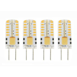 Lamsky DC12V G6.35 GY6.35 LED Bulb,3W Warm White,25W Equivalent (4-Pack)
