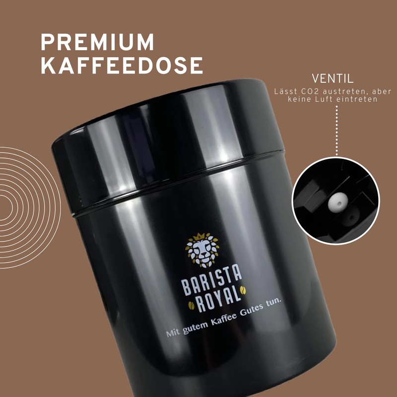 Barista Royal Premium Coffee Canister Vacuum Airtight 1000 g Coffee