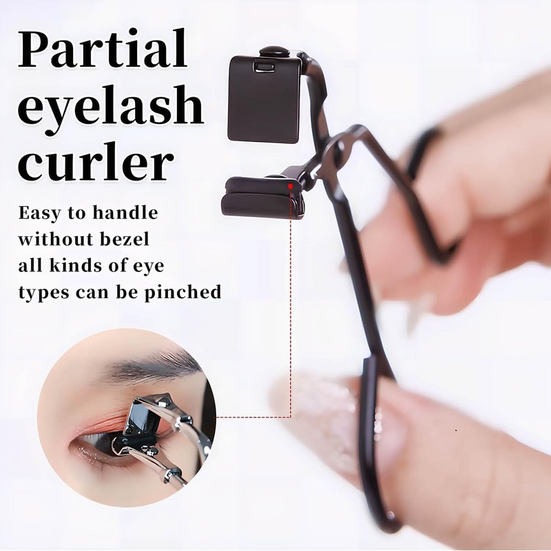 Eyelash Curlers for Hooded Eyes,Frameless Eye Lash Curle with Replace