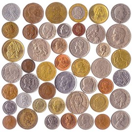 10 Different Coins With Portraits Of: Presidents, Dictators, Leaders, Heroes, Kings and Queens, Scientists and Innovators, and Many Other Famous Persons: Lords, Rulers, Sovereigns, Monarchs, Princes