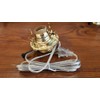 B&P Lamp® #2 Electric Brass Plated Burner with Clear Silver