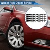 TUCKBOLD 4 Pcs Square Wheel Rim Decal Stripe Reflective Wheel