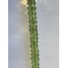 Gemstone_inc 3x2mm Natural Peridot Faceted Round Rondell Beads For Jewelry