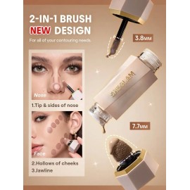 Sheglam Dúo De Contorno Líquido Preciso Tono Del Maquillaje Carob Chip