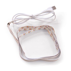 ottostyle.jp Freely Combination Cube Box with Acrylic Door Type LED Tape Light, 48.8 inches (124 cm), Display Box, Collection Case, Storage