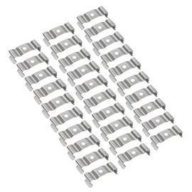 uxcell T8 Clips Bracket Hanger for Integrated Tube Light Fixture, Nickel-plated Manganese Steel, Pack of 30