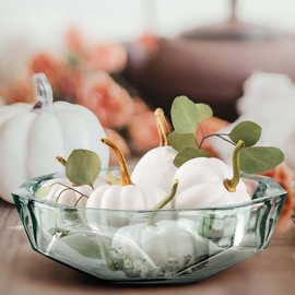 Couronne Company G7590 Origami Recycled Glass Bowl, 10", Clear, 1 Piece