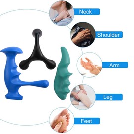 3 Stück Deep Tissue Massage-Werkzeug, Massage Trigger Punkt Therapeuten, Daumen Triggerpunkte, Massage Werkzeug Massagegerät Daumenschutz Wirksam Massage Hilfe für Rücken, Nacken, Arme und Beine
