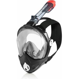 Brizo Advanced Snorkel Mask: Immerse yourself in comfort with ultra-dry technology and universal camera mount, sizes: L - XL, colours: 25. Brizo - black